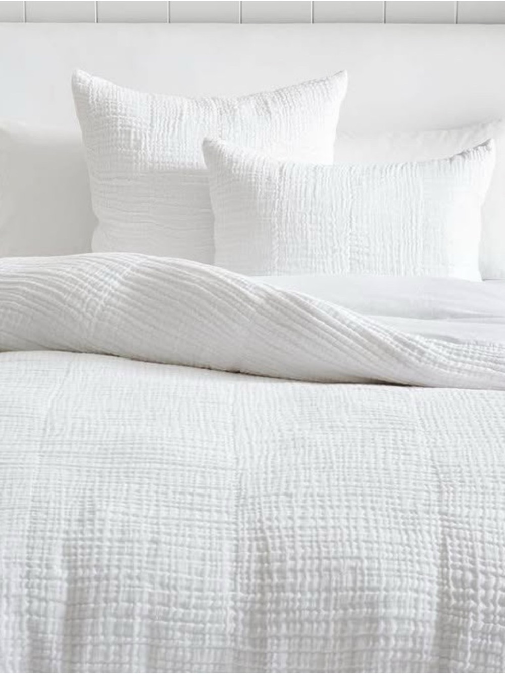 NEW Pottery  Barn Cloud Duvet Cover Size King/ Cal. Kings Classic White